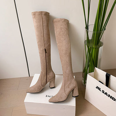 Haliya Over The Knee Suede Boots