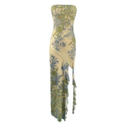 Lana Floral Strapless Maxi Dress