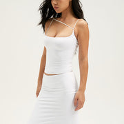 Sonia Scoop Neck Spaghetti Strap Top