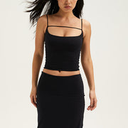 Sonia Scoop Neck Spaghetti Strap Top