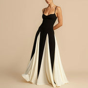 Nara Spaghetti Strap Contrast Maxi Dress