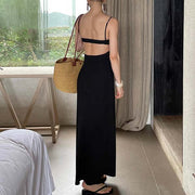 Christine Black Cutout Maxi Dress