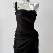 Elyssa Rare Beauty Bustier Tulle Bodycon Dress