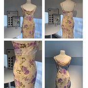 Camilia Cowl Neck Floral Maxi Dress