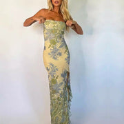 Lana Floral Strapless Maxi Dress