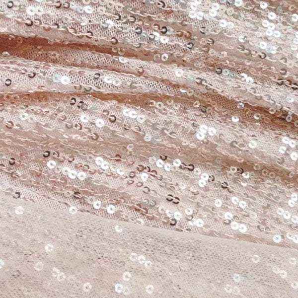 Aurora Radiance Rose Gold Sequin Mermaid Dress