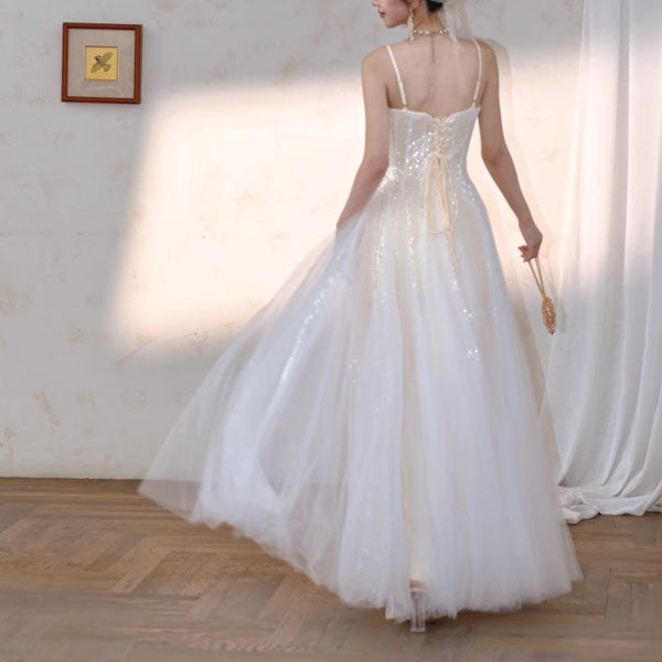 Selena Ethereal Elegance Glittering Tulle Dress