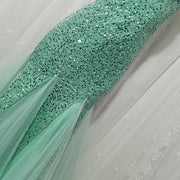 Laura Sparkling Glitter Mermaid Tulle Hem Dress