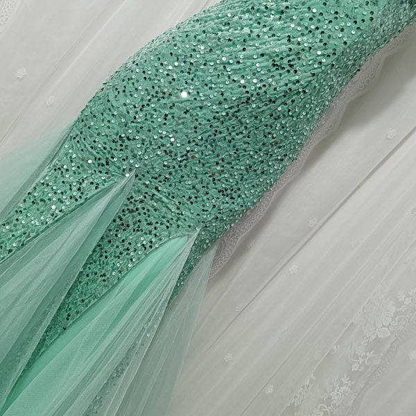 Laura Sparkling Glitter Mermaid Tulle Hem Dress