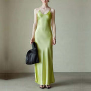 Emelda Divine Satin Maxi Dress