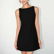 Lydia Sleeveless Elevated Style Mini Dress