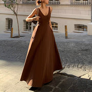 Carol V-Neck Cut Out Maxi Dress