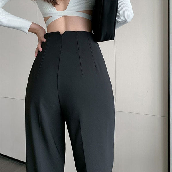 Amanda High Waist Trouser Pants – The Wildflower Shop