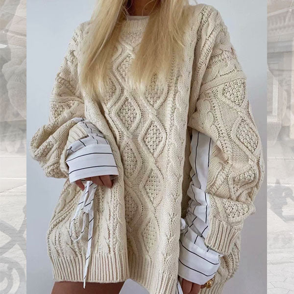 Kendrall Oversize Cable Knit Sweater – The Wildflower Shop